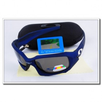 Cheap Oakley Pit Boss Polarized Sunglasses RoyalBlue Frame Slate grey Iridium Lens Sale