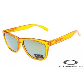Oakley Frogskins Sunglasses Orange Frame Gray Iridium Lens OAKLEY20156061