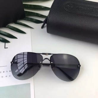 Chrome Hearts Chuntepar Aviator Sunglasses Dark Gray