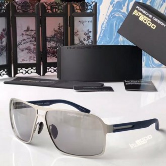 Mens Porsche Design P8562 Sunglasses Gray Gold