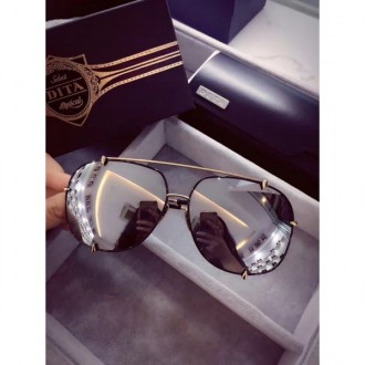 Men's Women's Dita Limited Edition Sunglasses Shiny Grey Lenses