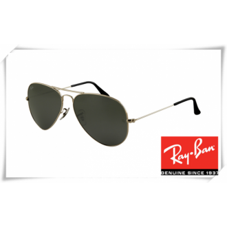 Ray Ban RB3025 Aviator Sunglasses Gunmetal Frame Green Lens
