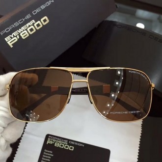 Porsche Design Eyewear Gold Lens Sunglasses Polarized Brown
