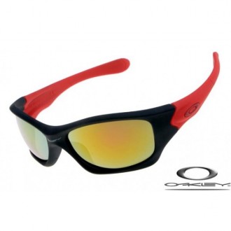 Oakley Pit Bull Sunglasses Polishing Black Red Frame Yellow Iridium Lens OAKLEY20156324