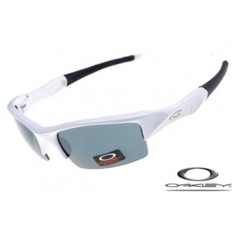 Oakley Flak Jacket Sunglasses Polishing White / Green Lake Lens