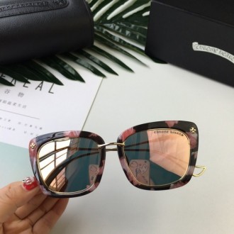 Chrome Hearts Sunglasses chuntepar Rose Havana Frame Pink Lenses