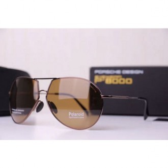 Porsche Design Black Lens Sunglasses Polarized Brown