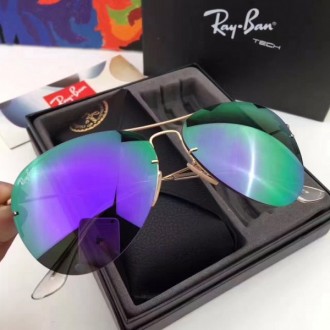 Men's Women's Ray Ban RB3460 Sunglasses Purple Green