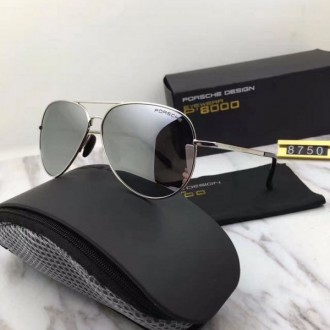 Mens Porsche Design P8750 Sunglasses Gold Grey