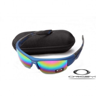 Cheap Foakleys Sunglasses Blue Frame Colorful Lens For Sale Free Shipping USA