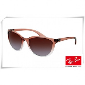 Ray Ban Erika RB4274 Sunglasses Pink Gradient Frame Grey Mirror Lens