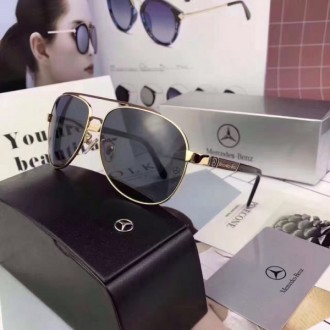 Men's Mercedes-Benz 2018 Fashion Polarized Sunglasses Black Gold
