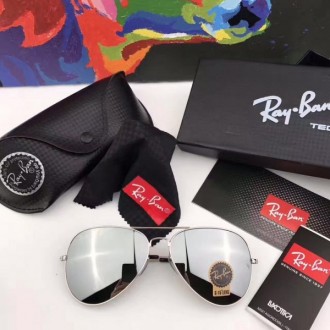 Men's Women's Ray Ban RB3026 Sunglasses White Gray