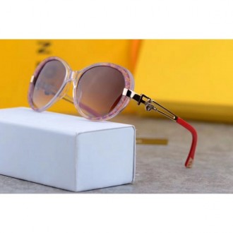 Women's Fendi Eyeglasses FD0056 Brown Lenses Pink Frame