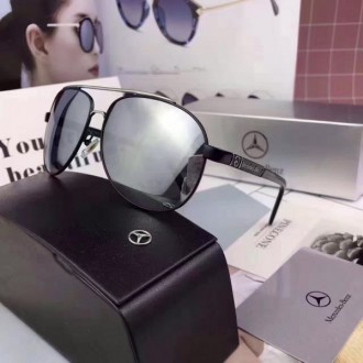 Men's Mercedes-Benz 2018 Fashion Polarized Sunglasses Shiny Grey