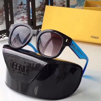 Women's Fendi FF0026 Sunglasses Black Blue