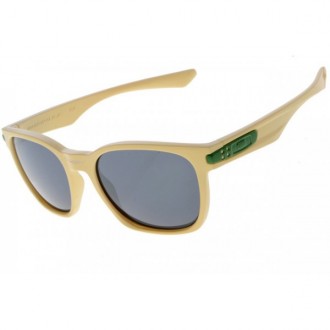 Oakley Garage Rock Sunglasses Round Matte Bone Frame Dark Grey Iridium Lens