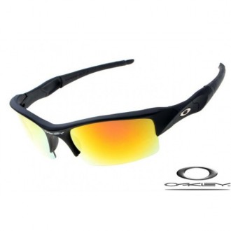Oakley Flak Jacket Sunglasses Black Frame Yellow Lens OAKLEY20156454