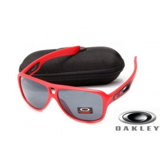  oakley dispatch II sunglasses Red Frame Gray Lens OAKLEY201567299