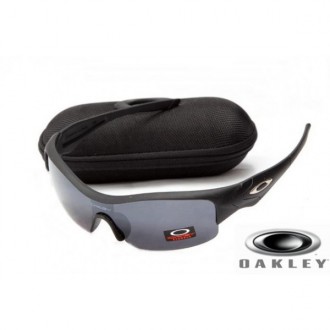  Oakley Straight Jacket Sunglasses Jet Black Frame Gray Lens OAKLEY201567206