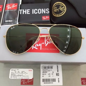 Men's Women's Ray Ban Original Aviator Sunglasses Black