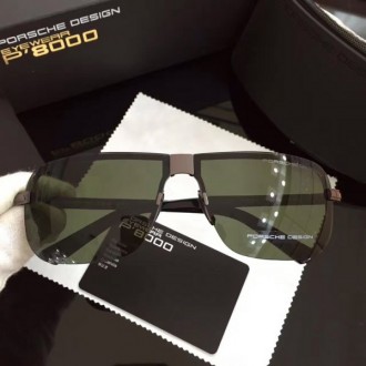Porsche Design Sunglasses Foldable Eyewear Silver Green