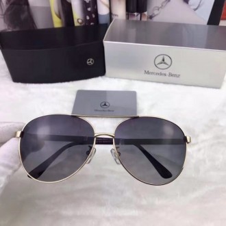 Men's Mercedes-Benz Eyewear Black Lenses Gold Frame