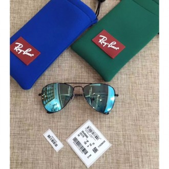 Men's Women's Ray Ban Polarized Aviator Sunglasses Blue