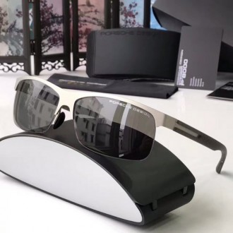 Porsche Design Silver Lens P8584 Sunglasses Army Green