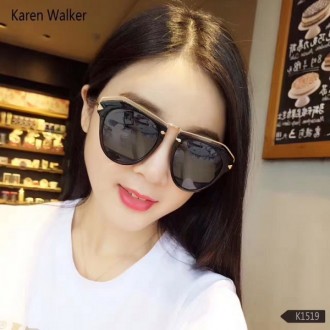 Women's Karen Walker Light Black Polartized Sunglasses