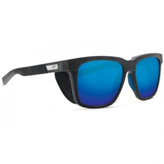Costa Pescador With Side Shield Net Gray With Blue Rubber Sunglasses