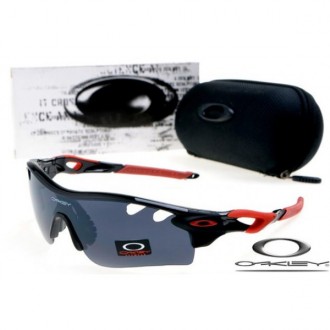 Oakley wholesale RadarLock Path Sunglasses Mens Polished Black Vented Gray Iridium Lens