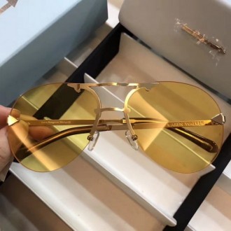 Authentic Karen Walker Round Jelly Sunglasses Yellow Lenses