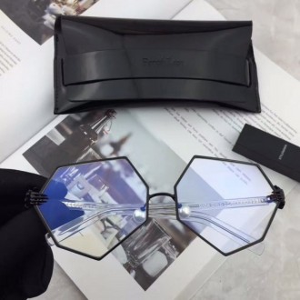 Percy Lau Dada Child Hexagon small hand-Pearl nose pads Eyewear Black