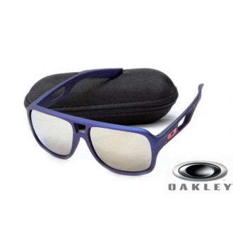  oakley dispatch II sunglasses Blue Frame Silver Lens OAKLEY201567269