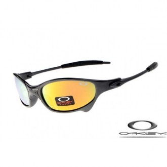 Oakley Juliet Sunglasses Polishing Black Frame Fire Yellow Iridium Lens OAKLEY20156320