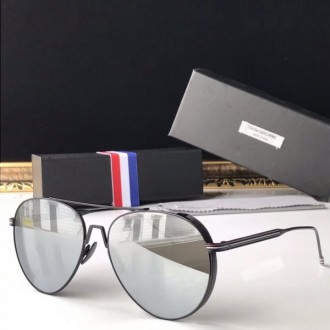Thom Browne TB-126 Fashion Sunglasses Light Gray Lenses