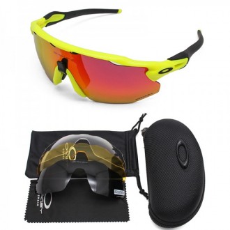 Oakley 2.0 radar ev sunglasses black, yellow frame