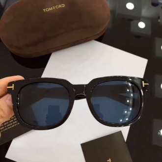 Mens Womens Tom Ford Sunglasses Deep Black Blue