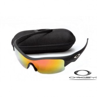 Oakley Straight Jacket Sunglasses Frosting Black Frame Fire Yellow Iridium Lens OAKLEY20156163