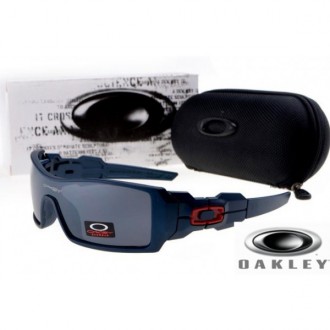  Oakley Oil Rig sunglasses Blue Frame Gray Lens OAKLEY201567240
