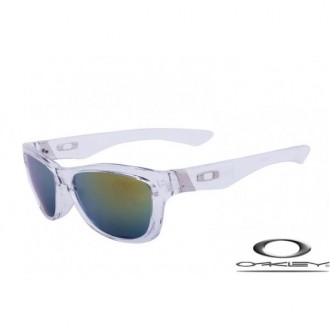 Oakley Jupiter Sunglasses Transparent Frame Gray Yellow Iridium Lens OAKLEY20156071