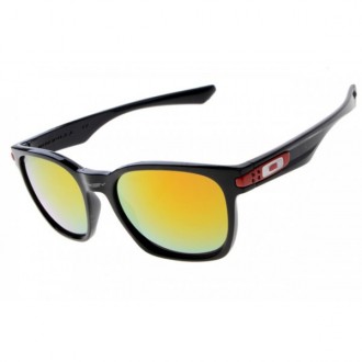 Oakley Garage Rock Sunglasses Round Polishing Black Frame Fire Iridium Lens