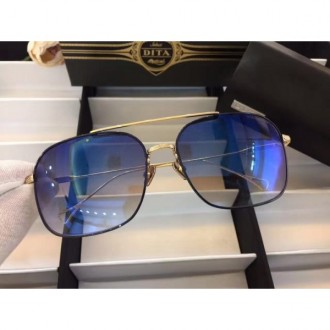 Men's Women's Dita Flight Metal Frame Sunglasses Light Blue