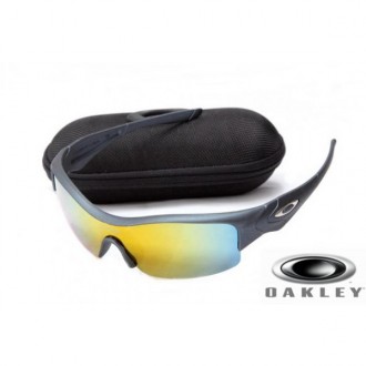  Oakley Straight Jacket Sunglasses Gray Frame Fire Yellow Lens OAKLEY201567204