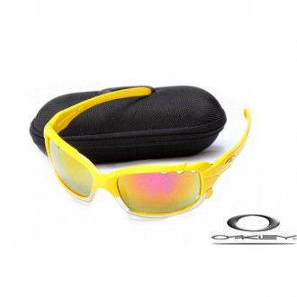 Oakley Jawbone Sunglasses Yellow Frame Fire Yellow Iridium Lens OAKLEY20156300