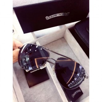 Chrome Hearts Sunglasses Black Lenses Ancient Silver Frame