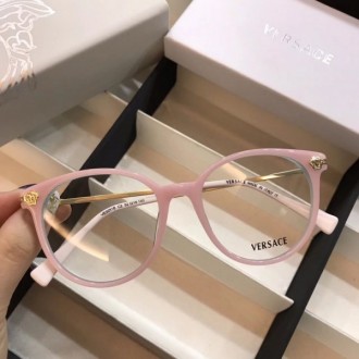 Versace VE3251B Eyewear Crystal Legs Round Frame Pink