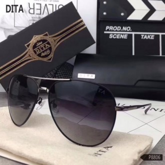 Men's Women's Dita Fashion Sunglasses 8806 Light Black Lenses