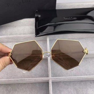Percy Lau Dada Child Hexagon Sunglasses Brown Lenses